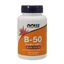 Now Foods B-50, комплекс вітамінів групи В, 100 таблеток