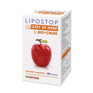 Ліпостоп Parapharm Lipostop з яблучним екстрактом, 60 капсул