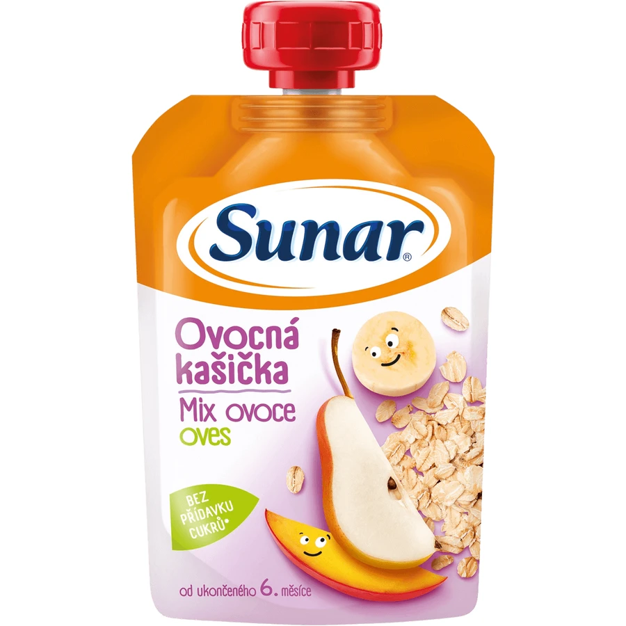 Сунар каша фруктова капсула змішана фруктова, вівсяна 6м+ 120 г: ціни та характеристики