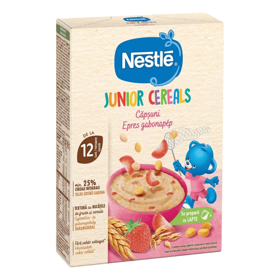 Каша полунична, +12 місяців, 200 г, Nestle Junior: ціни та характеристики