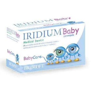 Iridium Baby Вологі серветки для очей Bio Soft Italia стерильні, 28 шт.