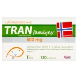 Avec Pharma Family Траніум з вітамінами A+D, 120 капсул