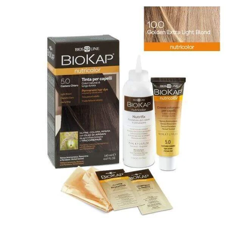 Перманентна фарба для волосся Nutricolor Nutricolor, Nuana Golden Extra Extra Light Blond 10.0, 140 мл, Biokap: ціни та характеристики