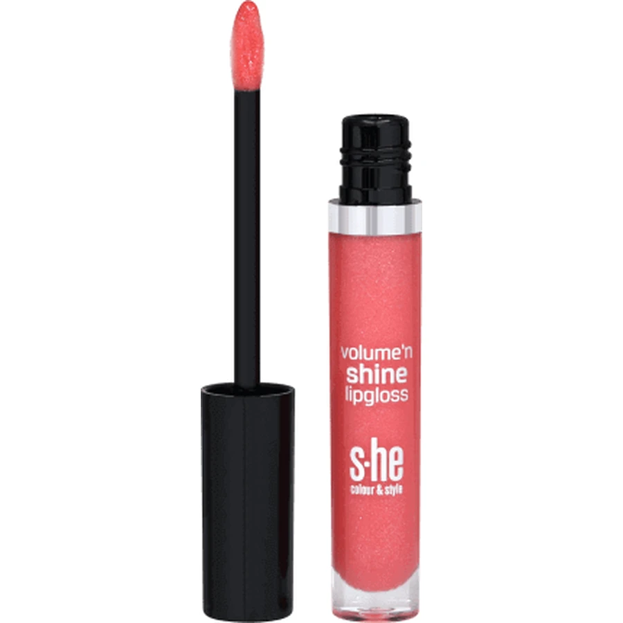 Блиск для губ She color&style Volume'n shine 340/020, 5,2 г: ціни та характеристики