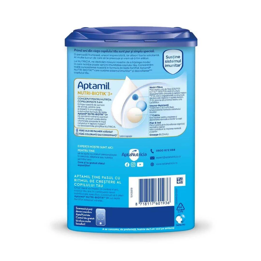 Сухая молочная смесь Aptamil Nutri - Biotik 3+, для детейстарше 3 лет, 800 г: цены и характеристики