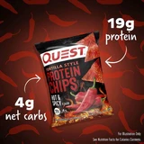 Quest Tortilla Style Protein Chips, Протеиновые чипсы с пряным вкусом 32 г