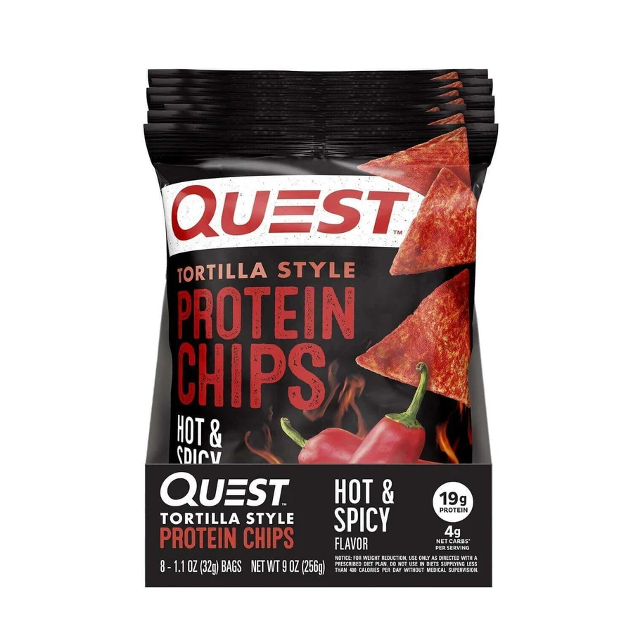 Quest Tortilla Style Protein Chips, Протеиновые чипсы с пряным вкусом 32 г: цены и характеристики