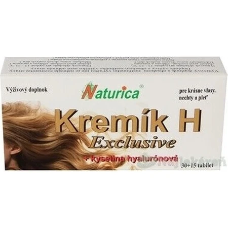 Naturica KREMIK H Exclusive + Гіалуронова кислота 1х30+15 табл, харчова добавка: ціни та характеристики