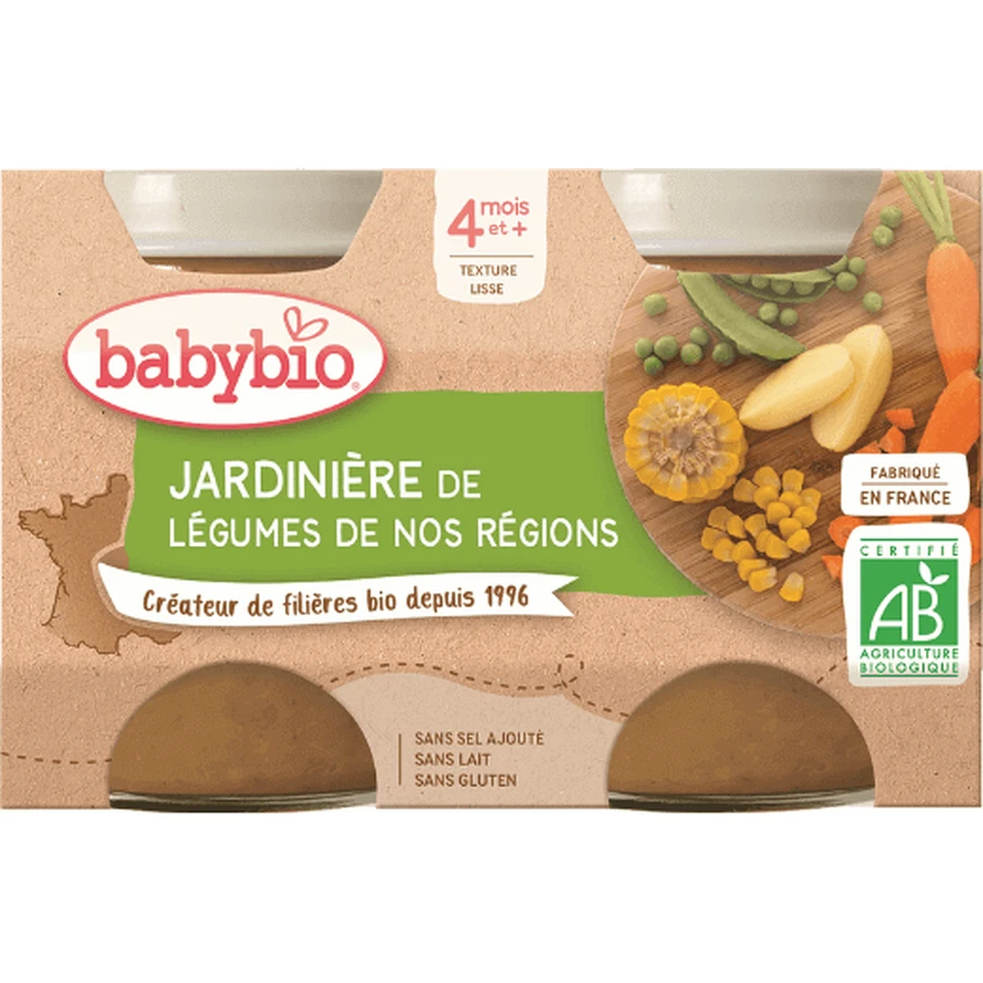 Babybio Овощная смесь 2 x 130 г: цены и характеристики