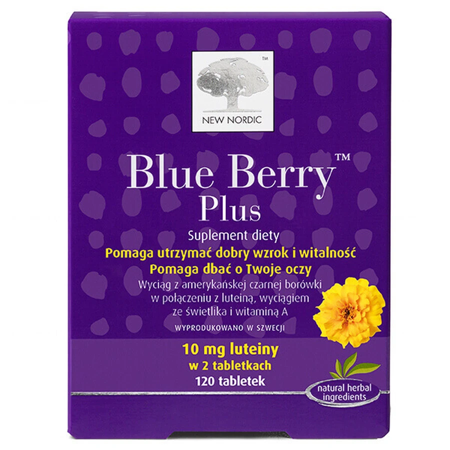 Новинка Nordic Blue Berry Plus, 120 таблеток: ціни та характеристики