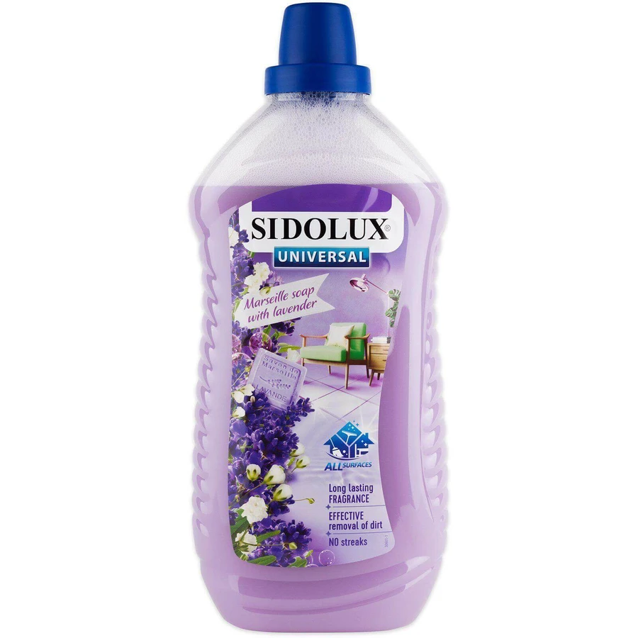 Sidolux Universal Soda Power ароматизоване марсельське мило з лавандою 1 л: ціни та характеристики