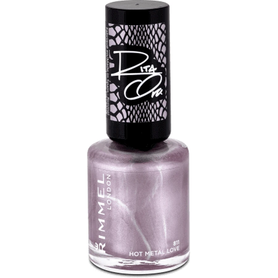 Rimmel London Лак для ногтей 60 Seconds Super Shine 811 Hot Metal Love, 8 мл: цены и характеристики