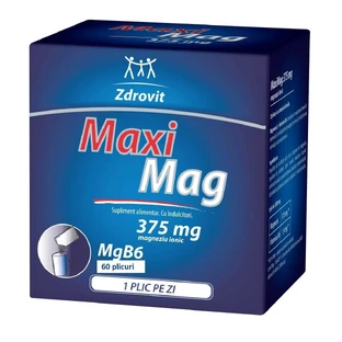 МаксиМаг, 375 мг, 60 пакетиков + скидка 20%, Здровит