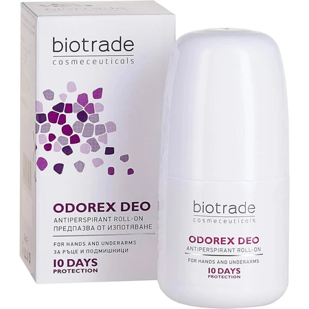 Антиперспирант Biotrade Odorex Deo roll-on anti-perspirant против чрезмерного потоотделения, 40 мл: цены и характеристики