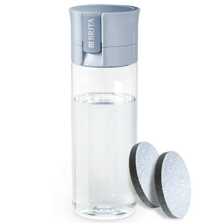 Brita Vital, бутылка с фильтром 0,6 л, белая + фильтр MicroDisc, 2 шт.: цены и характеристики
