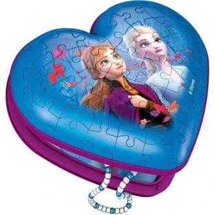Пазл Frozen в форме сердца, + 8 лет, 54 детали, Ravensburger