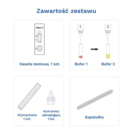 Diather Test Angina Strep A, домашній тест для виявлення антигенів стрептококу групи А за допомогою мазка з гарди, 1 шт.: ціни та характеристики