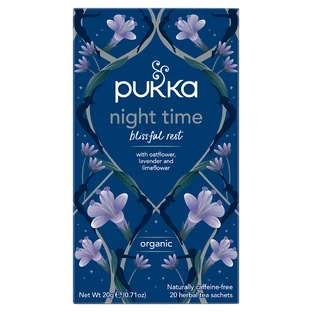Фіточай Pukka Night Time Organic з квітками вівса, лавандою та липою, пакетики по 1 г, №20