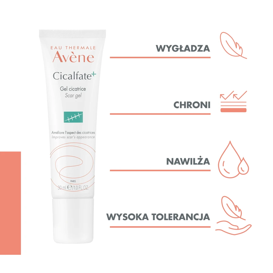 Термальна вода Avene, Cicalfate+ el від шрамів, 30 мл, Eau Thermale Avene, Cicalfate+ el від шрамів, 30 мл: ціни та характеристики