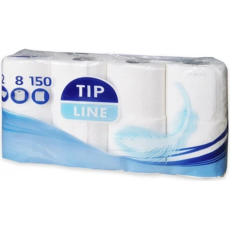 Tip Line Туалетная бумага 8x150утр. 2вр. 1×8шт, туалетная бумага 2 слойная: цены и характеристики