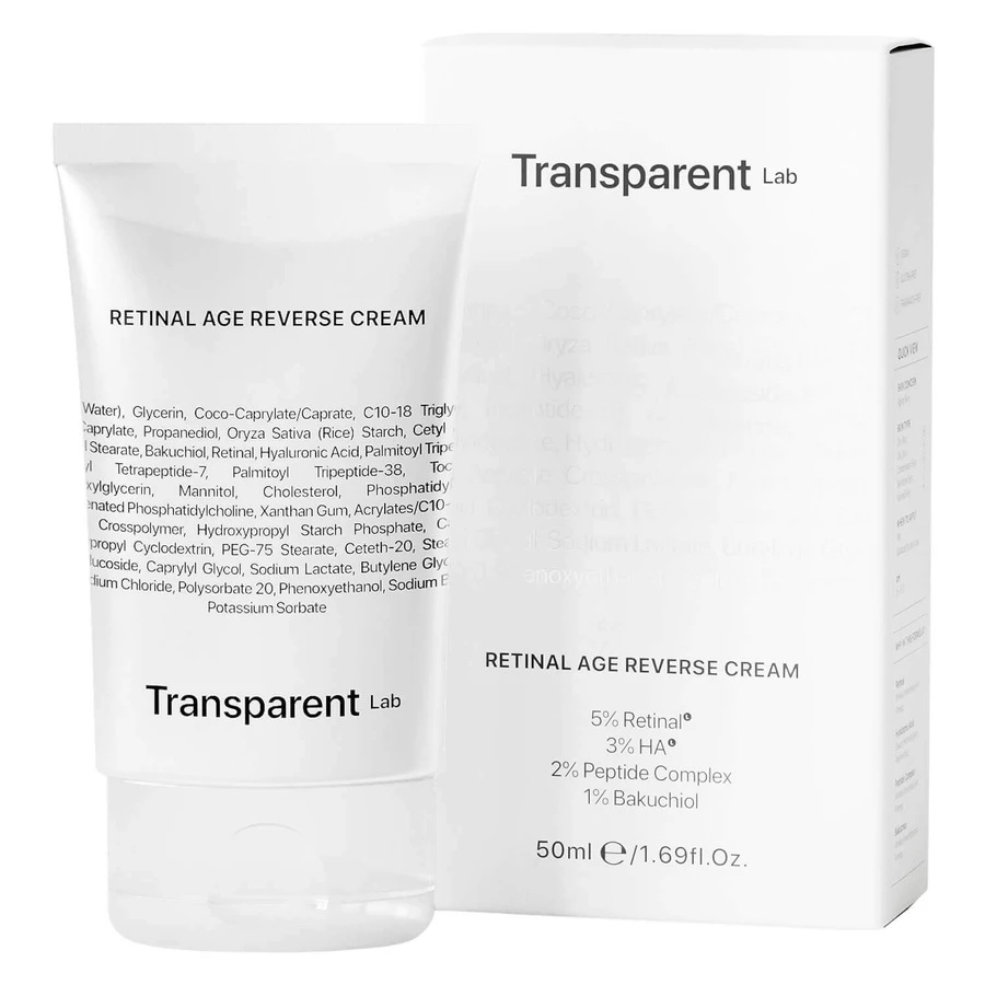 Transparent Lab Retinal Age Reverse Cream, антивозрастной крем для лица с ретиналем, 50 мл: цены и характеристики