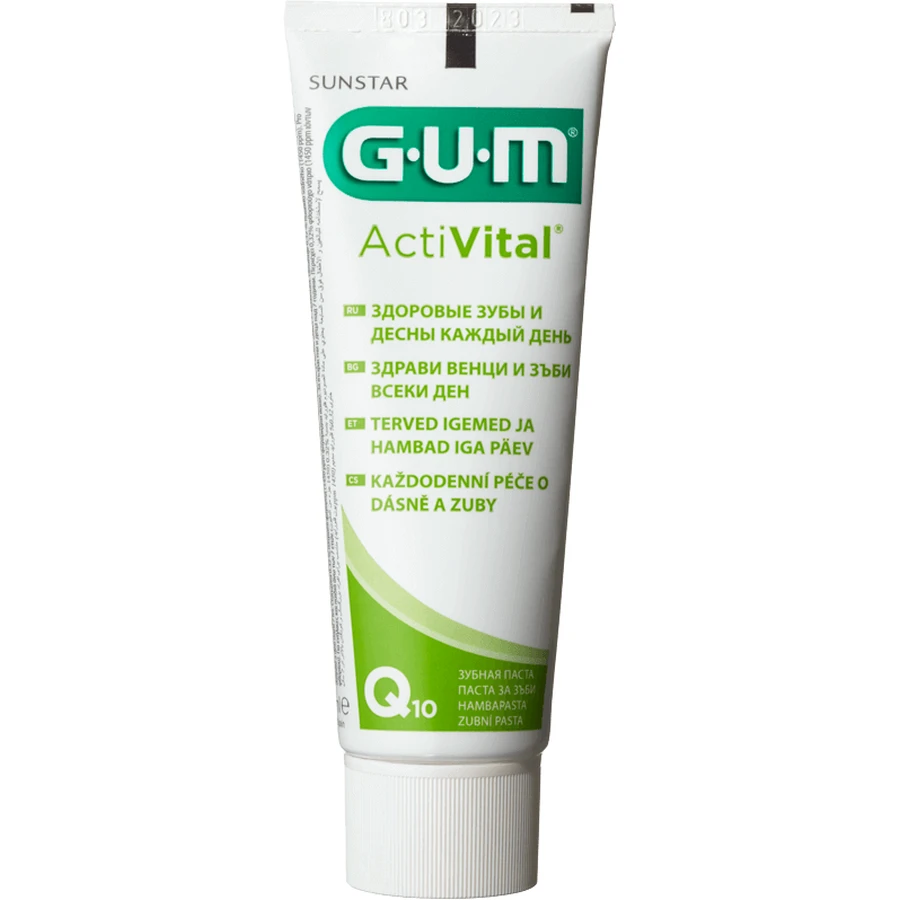 Зубная паста Gum ActiVital с Q10 75 мл: цены и характеристики