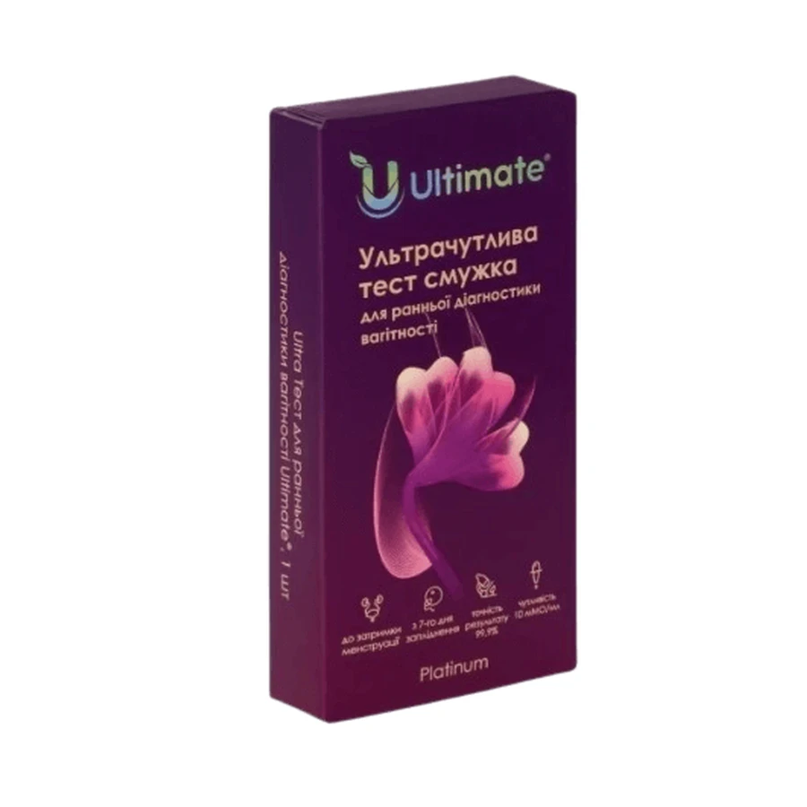 Тест-полоска Ultimate (Ультимейт) Ultra для ранней диагностики беременности, 1 шт.: цены и характеристики