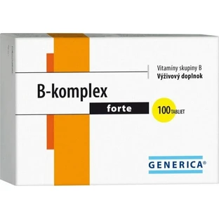 GENERICA B-complex forte 1×100 табл, пищевая добавка