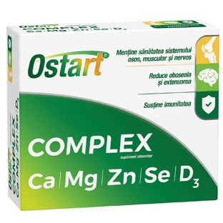 Остарт Комплекс Ca + Mg + Zn + Se + D3, 20 таблеток, Fiterman