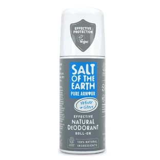 Роликовый дезодорант для мужчин с ветивером и цитрусовыми Salt Of The Earth Pure Armour, 75 мл, Crystal Spring