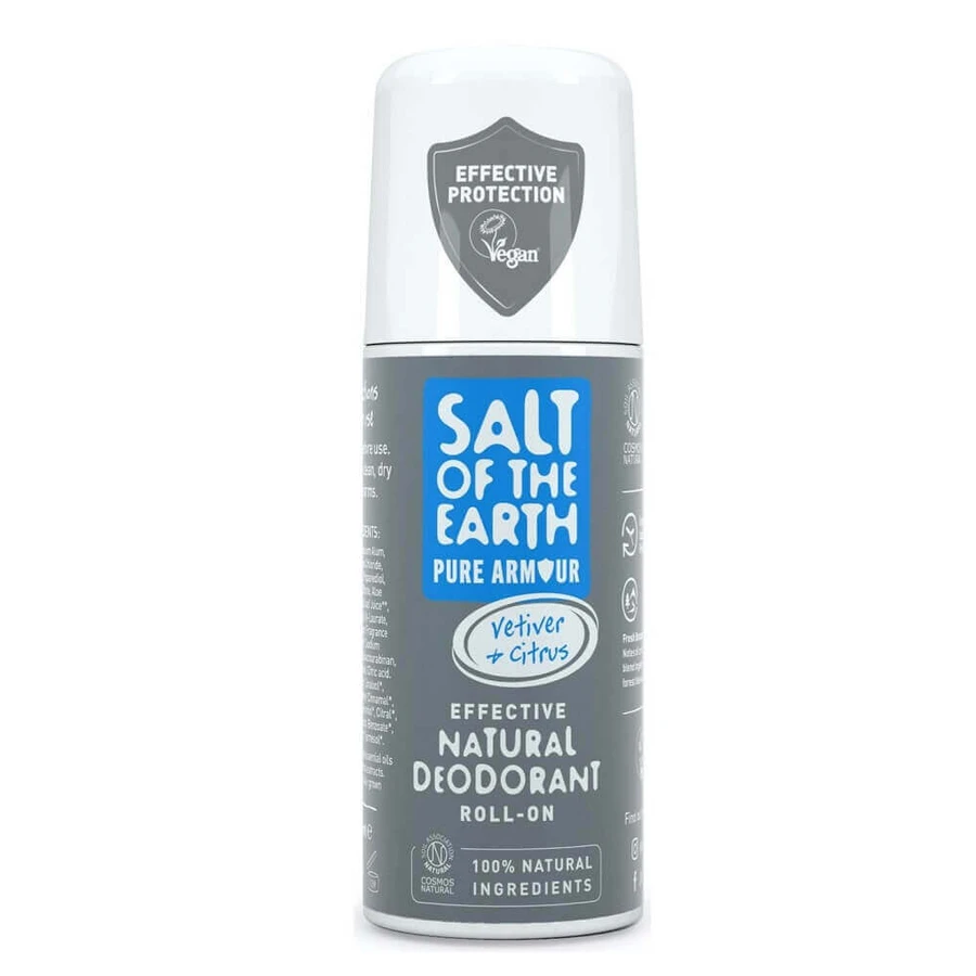 Роликовый дезодорант для мужчин с ветивером и цитрусовыми Salt Of The Earth Pure Armour, 75 мл, Crystal Spring: цены и характеристики