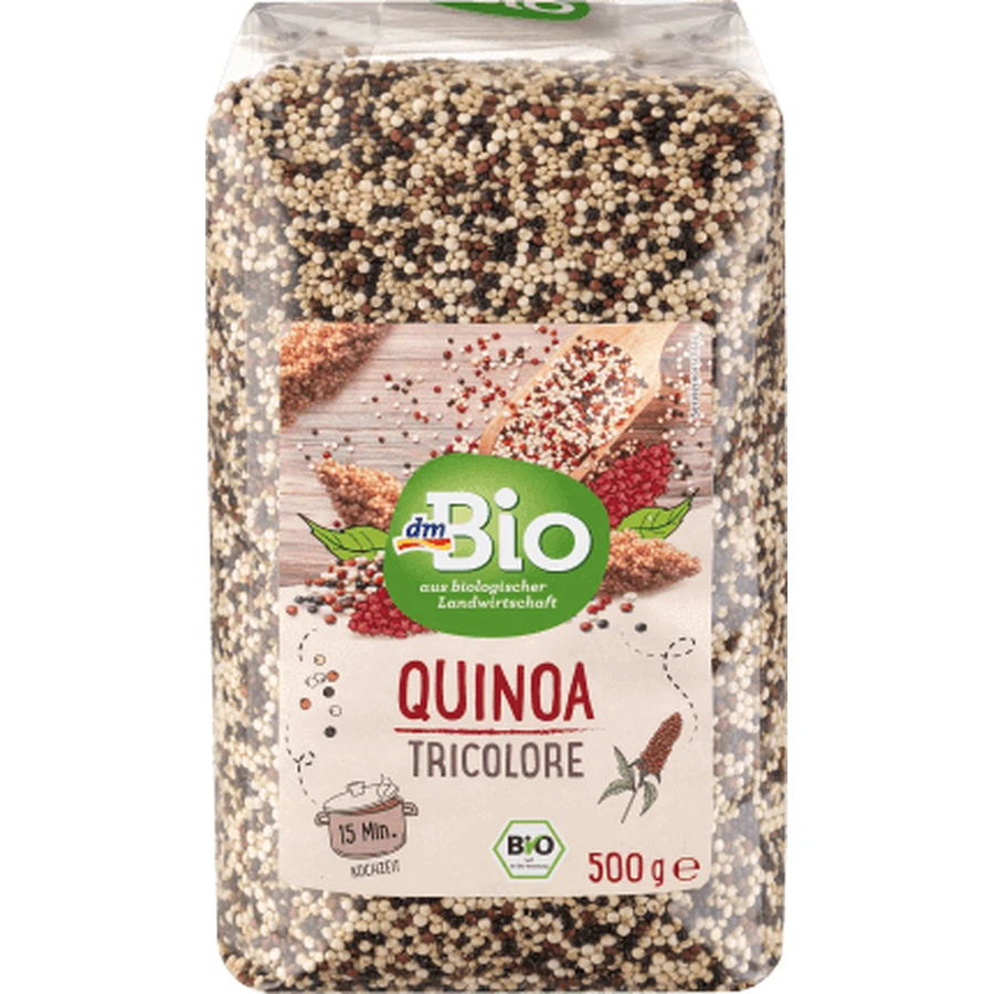 Кіноа триколірна DmBio Quinoa Tricolore, 500 г: ціни та характеристики