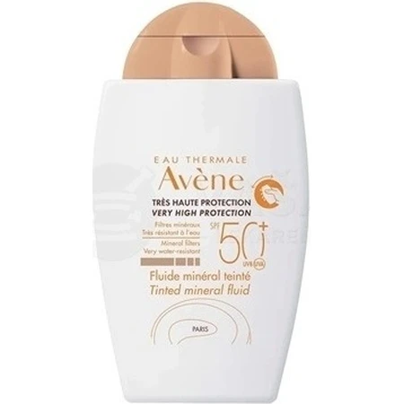 AVENE FLUIDE MINÉRAL TEINTÉ SPF50+ 1×40 мл, тонирующий минеральный флюид: цены и характеристики