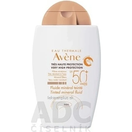 AVENE FLUIDE MINÉRAL TEINTÉ SPF50+ 1×40 мл, тонирующий минеральный флюид: цены и характеристики