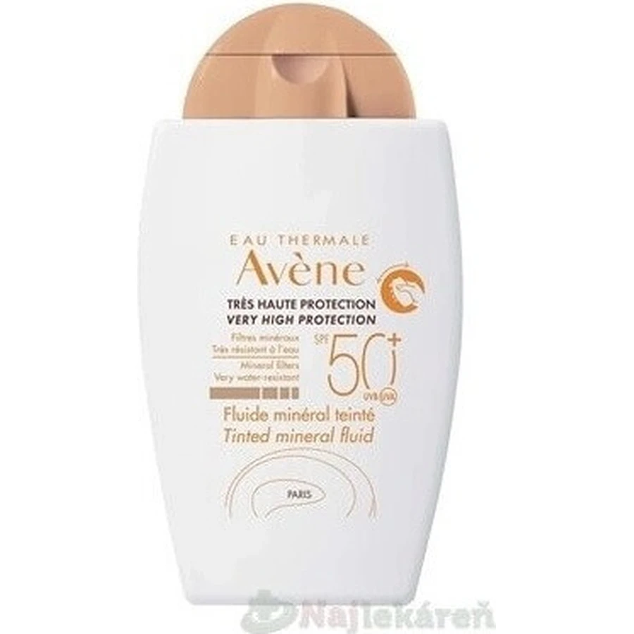 AVENE FLUIDE MINÉRAL TEINTÉ SPF50+ 1×40 мл, тонирующий минеральный флюид: цены и характеристики