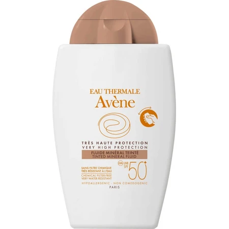 AVENE FLUIDE MINÉRAL TEINTÉ SPF50+ 1×40 мл, тонирующий минеральный флюид: цены и характеристики