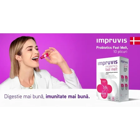 Імпрувіс Пробіотик Bifodan Impruvis Probiotic Fast Melt швидкорозчинний, 10 саше + 10 саше: ціни та характеристики