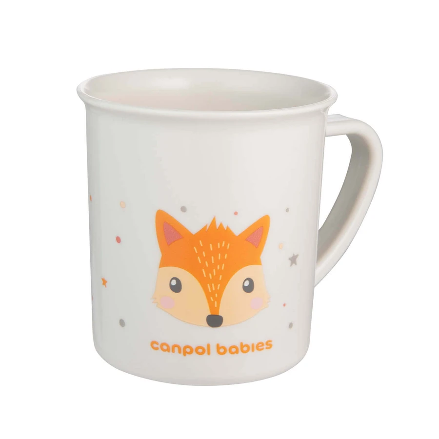 Canpol Babies, пластиковый стаканчик с ушком, Милые животные, оранжевый лисенок, от 12 месяцев, 170 мл: цены и характеристики