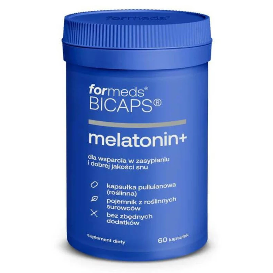 Bicaps Мелатонін+ Мелатонін 60 капсул ForMeds: ціни та характеристики