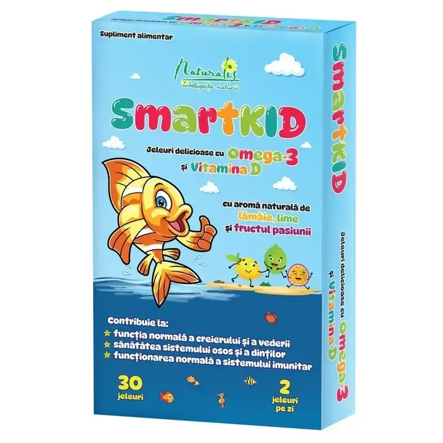 SmartKid Желе с Омега-3 и витамином D, 30 капсул, Naturalis: цены и характеристики