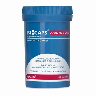 Bicaps COENZYME Q10 100 мг коензим Q10 (убіхінон) 60 капсул. Форми випуску