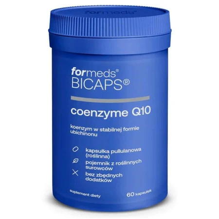Bicaps COENZYME Q10 100 мг коензим Q10 (убіхінон) 60 капсул. Форми випуску: ціни та характеристики