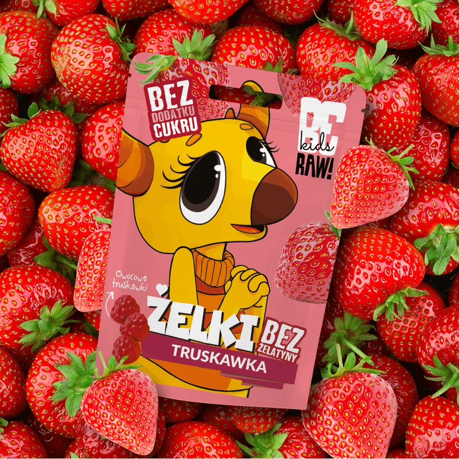 BeRAW! Kids, эльки, клубника, без добавления сахара, 35 г: цены и характеристики