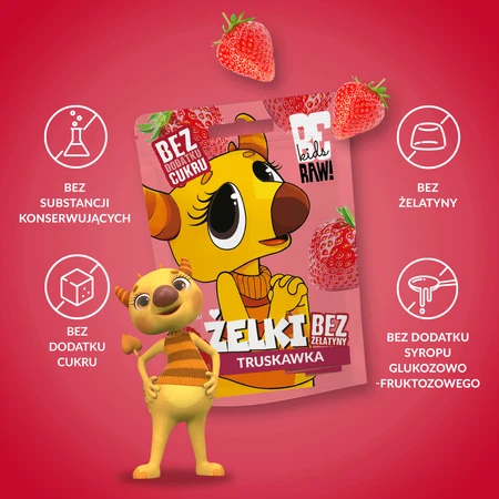BeRAW! Kids, эльки, клубника, без добавления сахара, 35 г: цены и характеристики