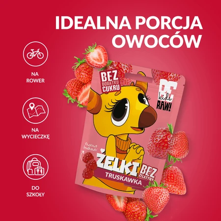 BeRAW! Kids, эльки, клубника, без добавления сахара, 35 г: цены и характеристики