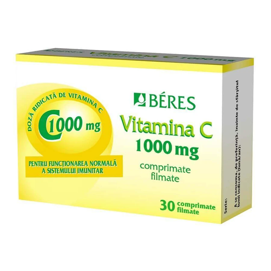 Вітамін С 1000 мг, 30 таблеток, Beres Pharmaceuticals: ціни та характеристики