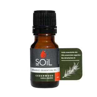 Эфирное масло кедра Esenial Cedar Essential Oil 100% Pure Organic, 10 мл, SOiL