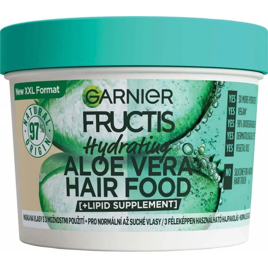 Garnier Fructis Hair Food Зволожуюча маска з алое вера для нормального та сухого волосся, 400 мл 1×400 мл, маска для волосся: ціни та характеристики