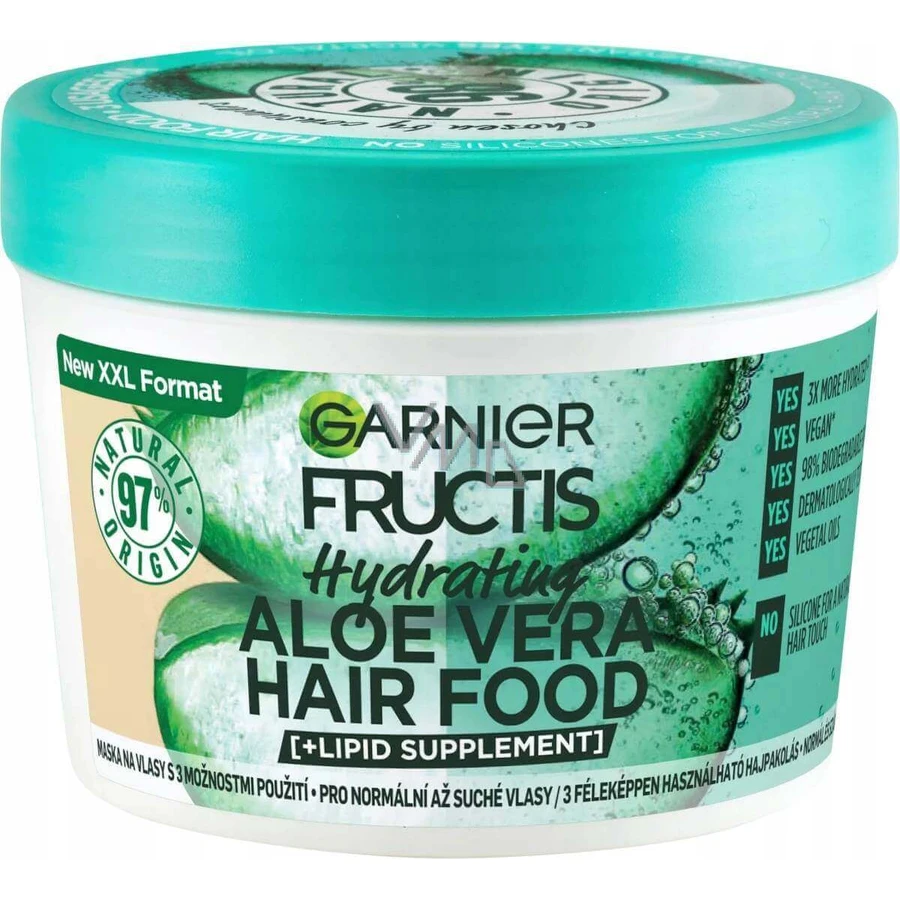 Garnier Fructis Hair Food Зволожуюча маска з алое вера для нормального та сухого волосся, 400 мл 1×400 мл, маска для волосся: ціни та характеристики