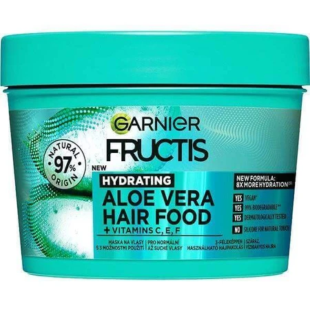 Garnier Fructis Hair Food Зволожуюча маска з алое вера для нормального та сухого волосся, 400 мл 1×400 мл, маска для волосся: ціни та характеристики